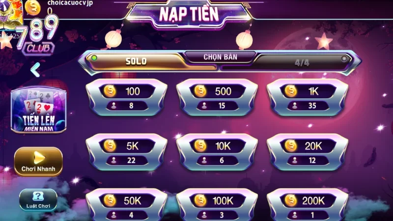 Tải app 789club để được chơi casino trực tuyến trên điện thoại