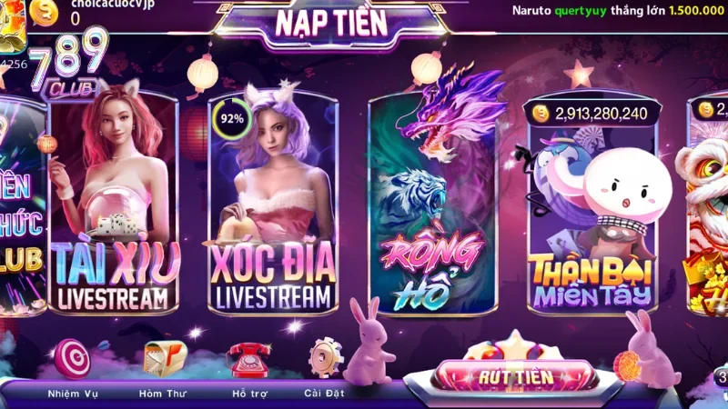 Tài xỉu live stream 789club có thể tương tác với dealer và người chơi