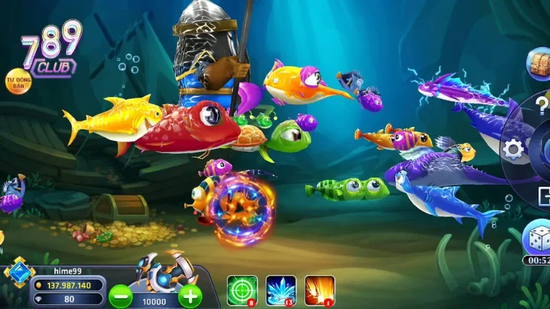 Tại 789Club game bắn cá tam quốc có tính năng nâng cấp súng